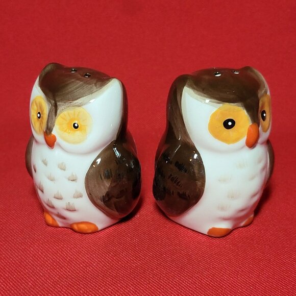 Vintage Owl Salt and Pepper Shakers Set of 2 NIB - Picture 14 of 15